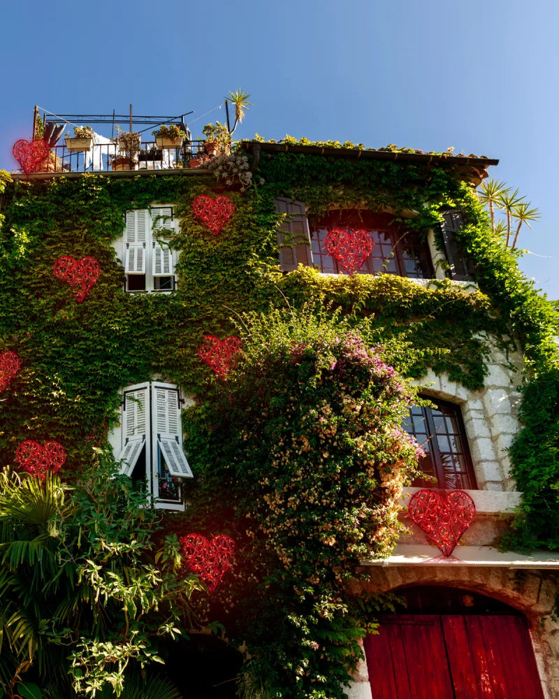 LED-Herz aus Aluminium – handgefertigte Lichtskulptur in Gold oder Rot