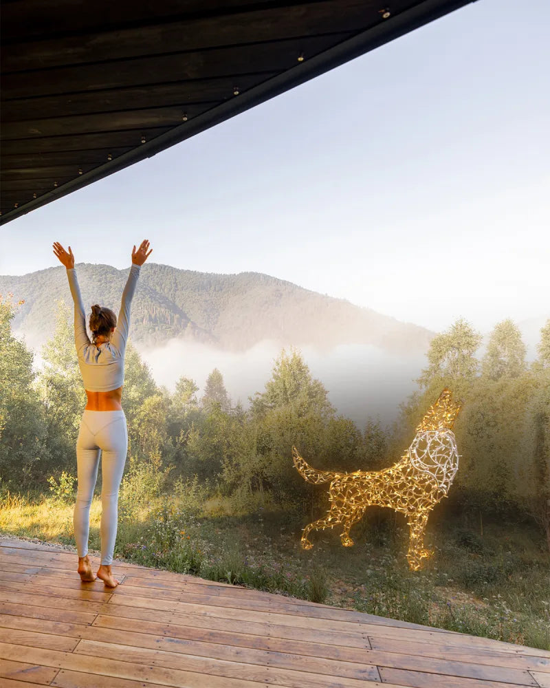 Leuchtobjekt Wolf – kraftvoll & klar